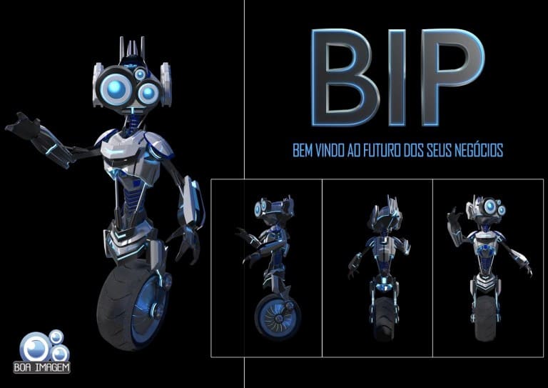 Apresenação do #BIP Mascote em 3D